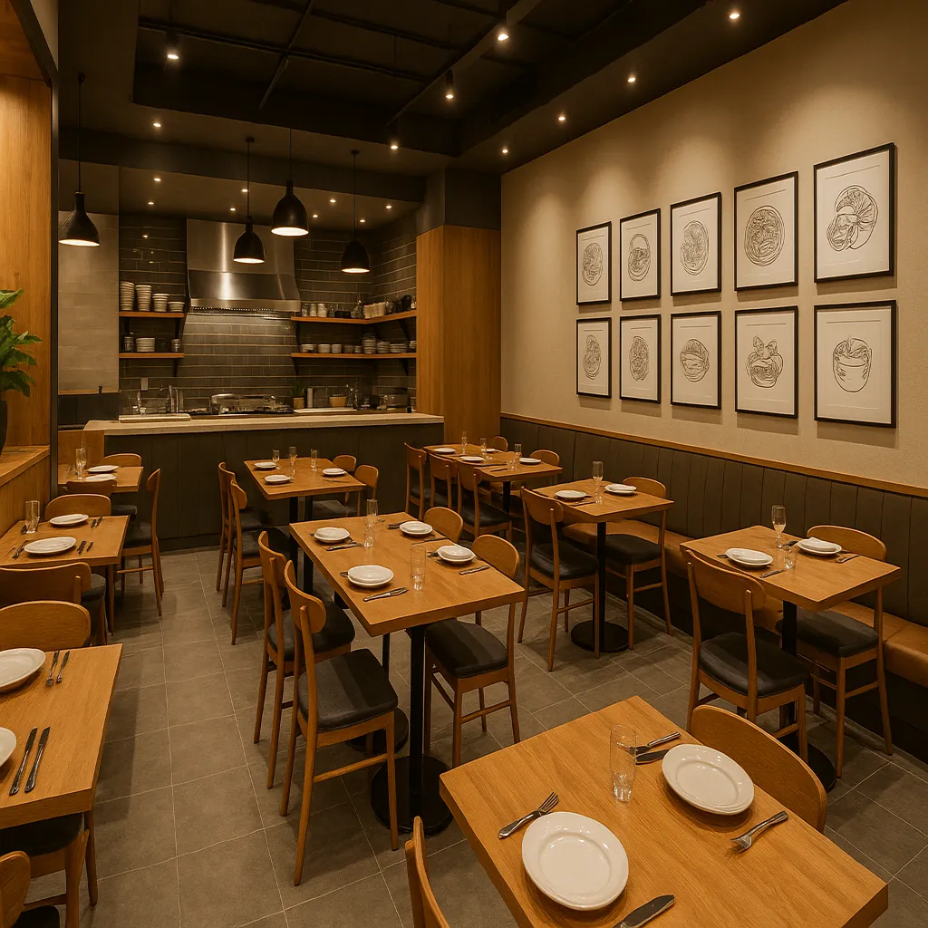 Restaurant Dining Area by Emic Creation